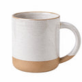 Keramiktasse 350 ml Creme Beige mit Henkel im rustikalen Stil
