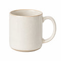 Tasse 350 ml aus Keramik in Creme mit gesprenkelter Glasur und Henkel